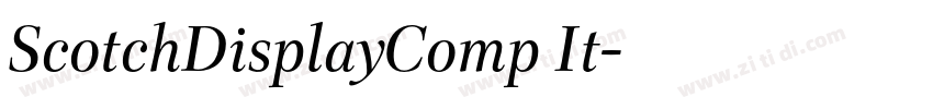 ScotchDisplayComp It字体转换
